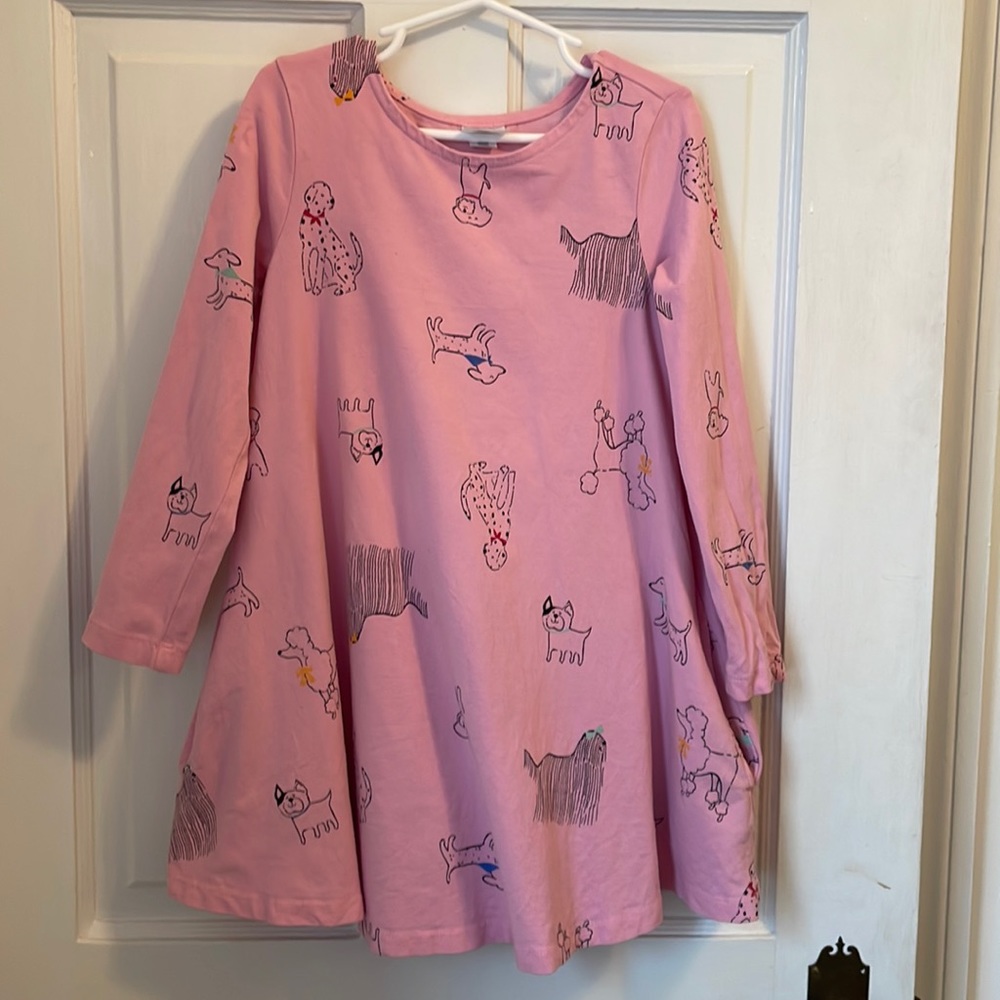 Hanna Andersson pocket swing dog dress